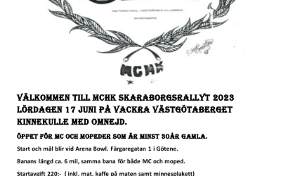 Välkommen till MCHK Skaraborgsrallyt 2023